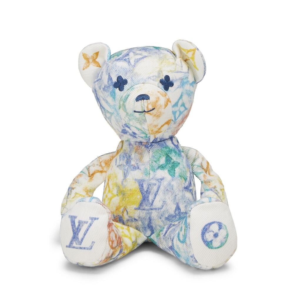 Louis Vuitton Unicef Doudou Pastel Monogram Watercolor Multicolor Teddy Bear - Picture 10 of 16